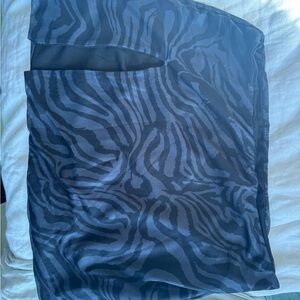 Princess Polly Black Zebra Pattern Mini Skirt with slit